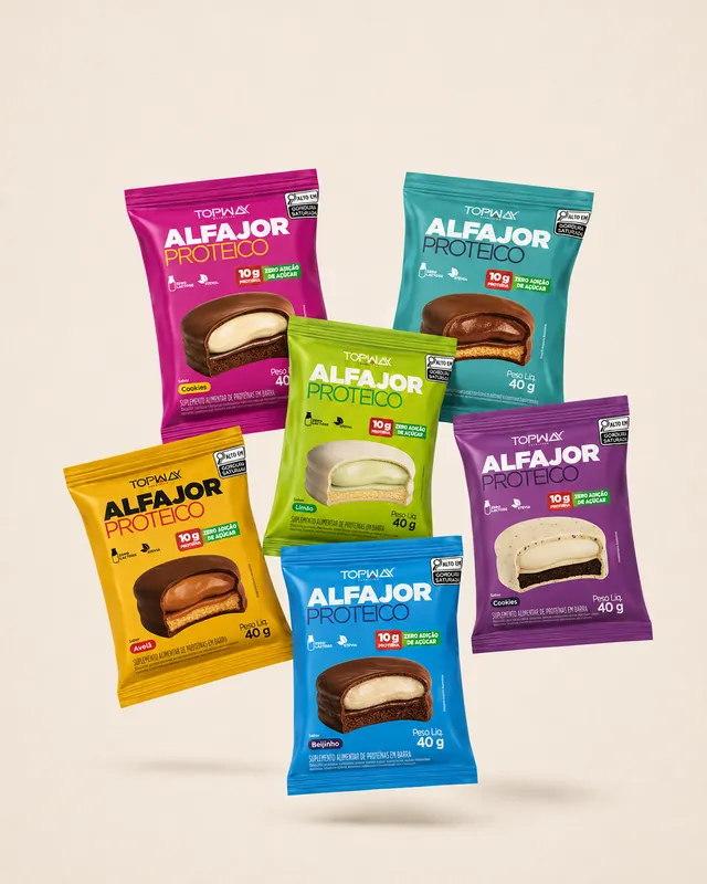 Alfajores Proteicos Topway em vários sabores